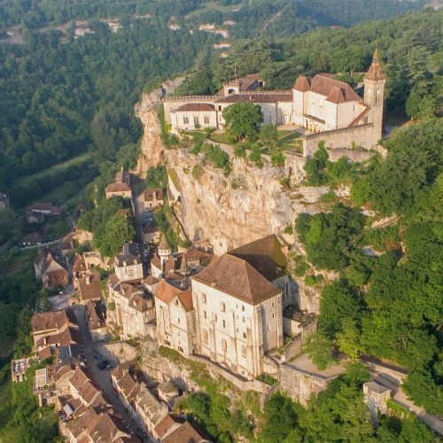Rocamadour vue du ciel